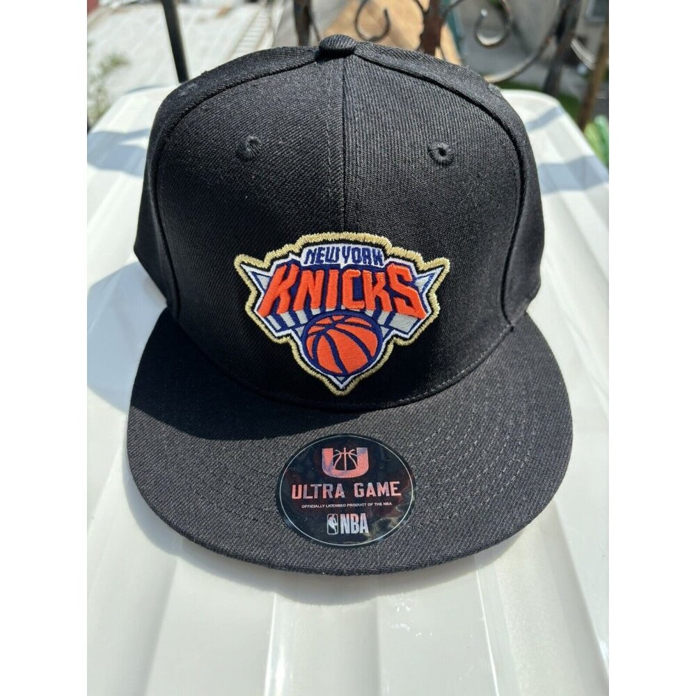 New York Knicks NBA Official Ultra Game Snapback Adjustable Hat/Cap Black